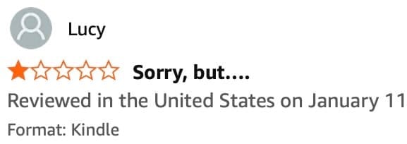 my first 1-star review